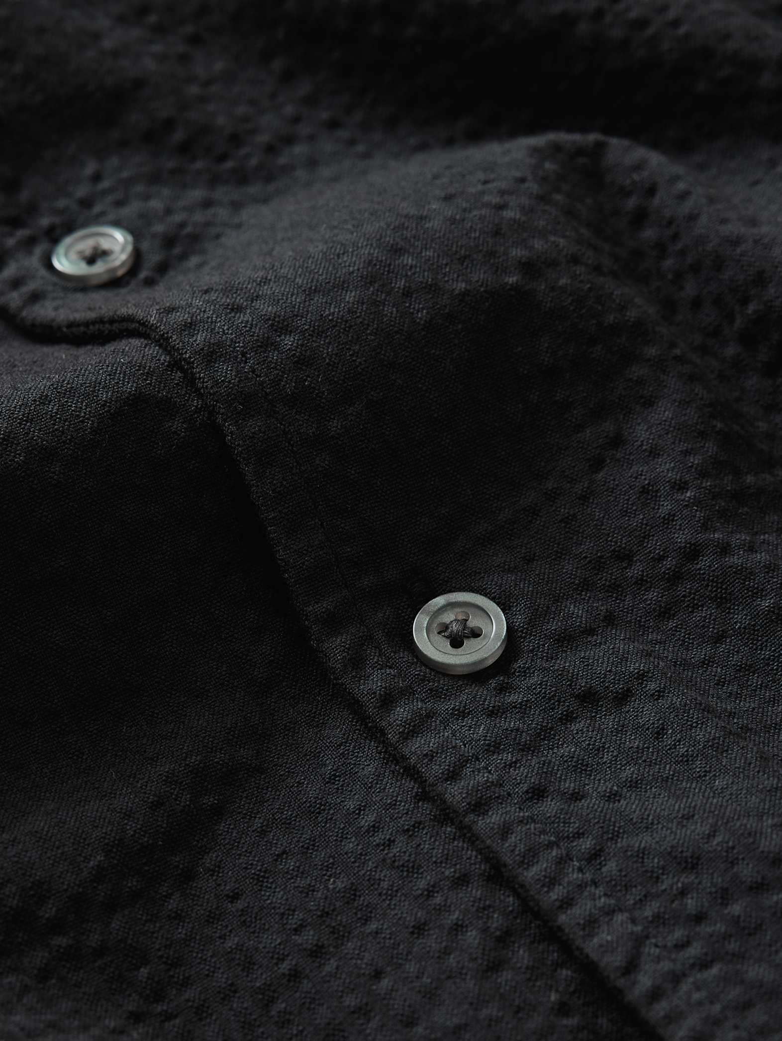 John Varvatos DAN SS Camp Shirt in Black