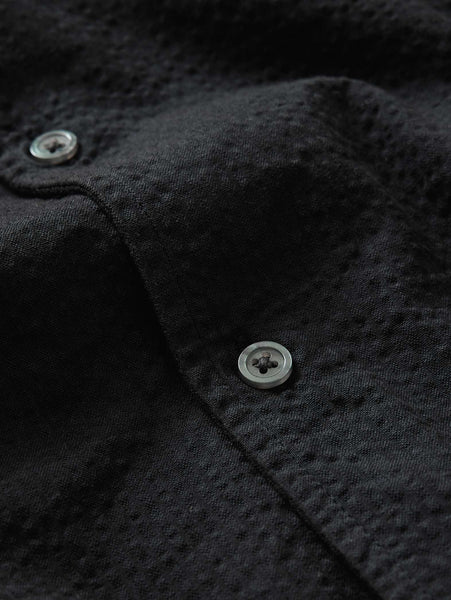 John Varvatos DAN SS Camp Shirt in Black