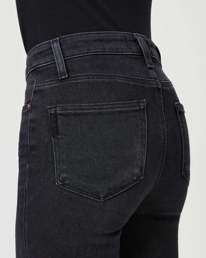 Paige Cindy Hi Rise Straight in Black Lotus