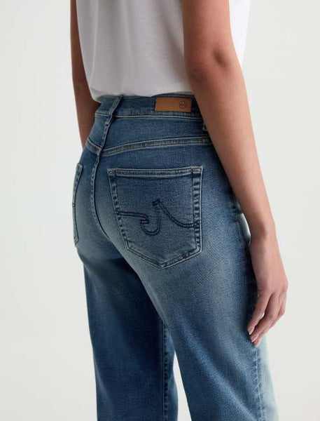AG Brinley Mid-Rise Straight Crop Jean in 15 Years Bouquet