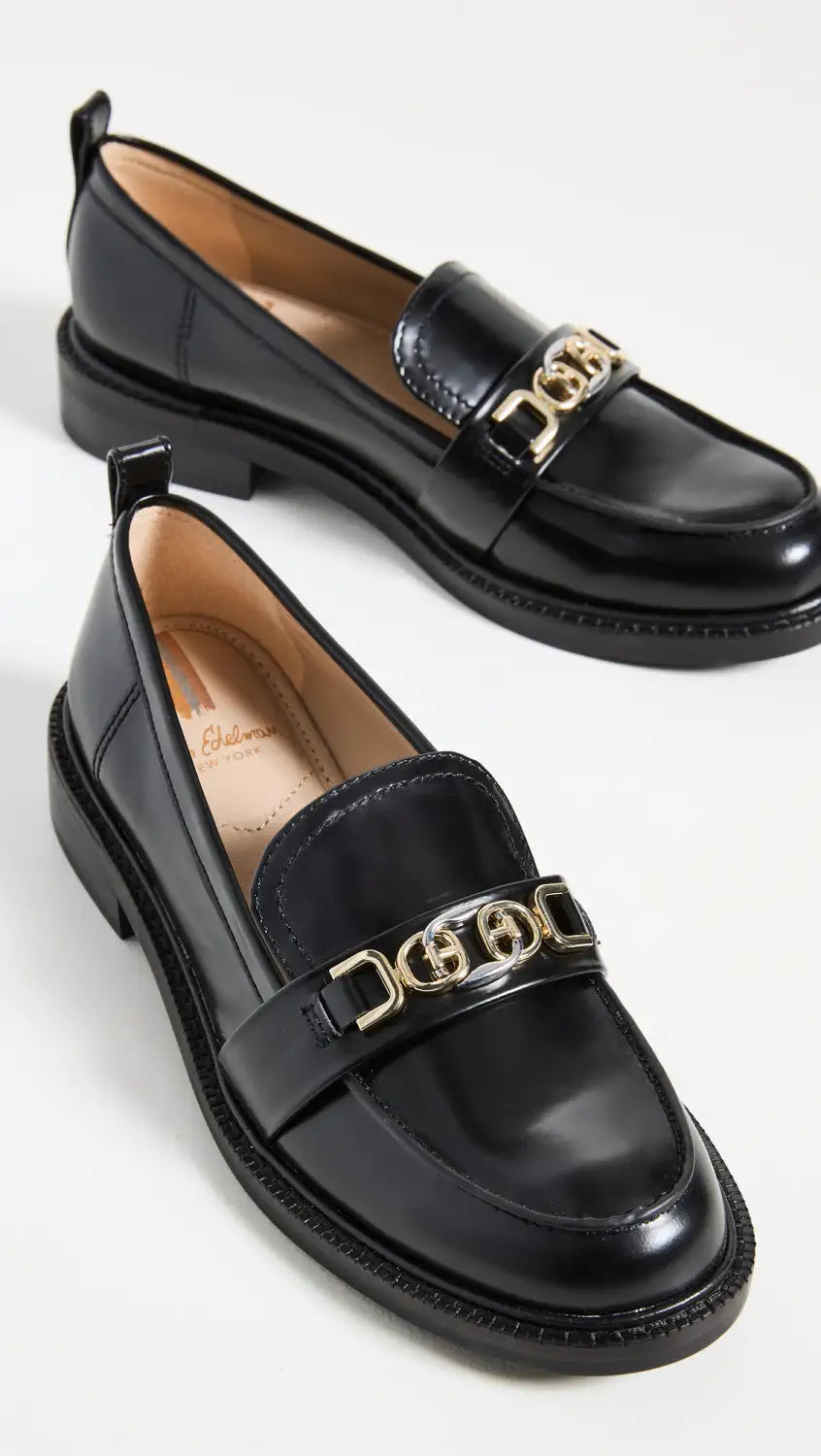 Sam Edelman Christy Loafer in Black Shiny Box