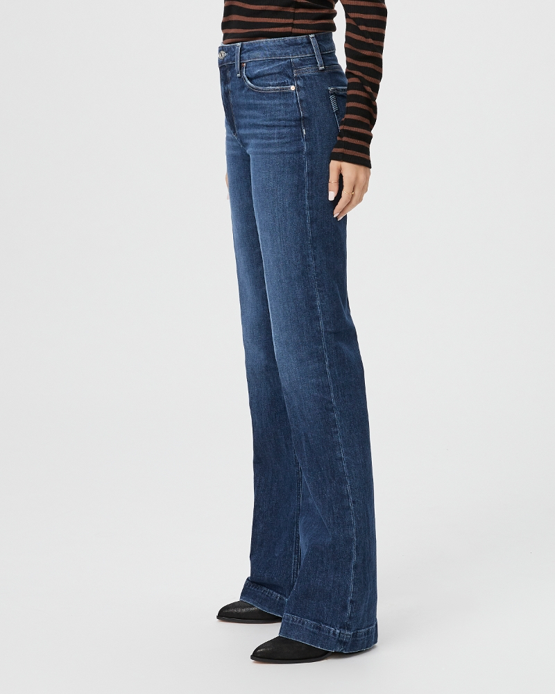 Paige Leenah 34” Hi Waist Sleek Wide Leg Jean in Narrative – manhattan ...