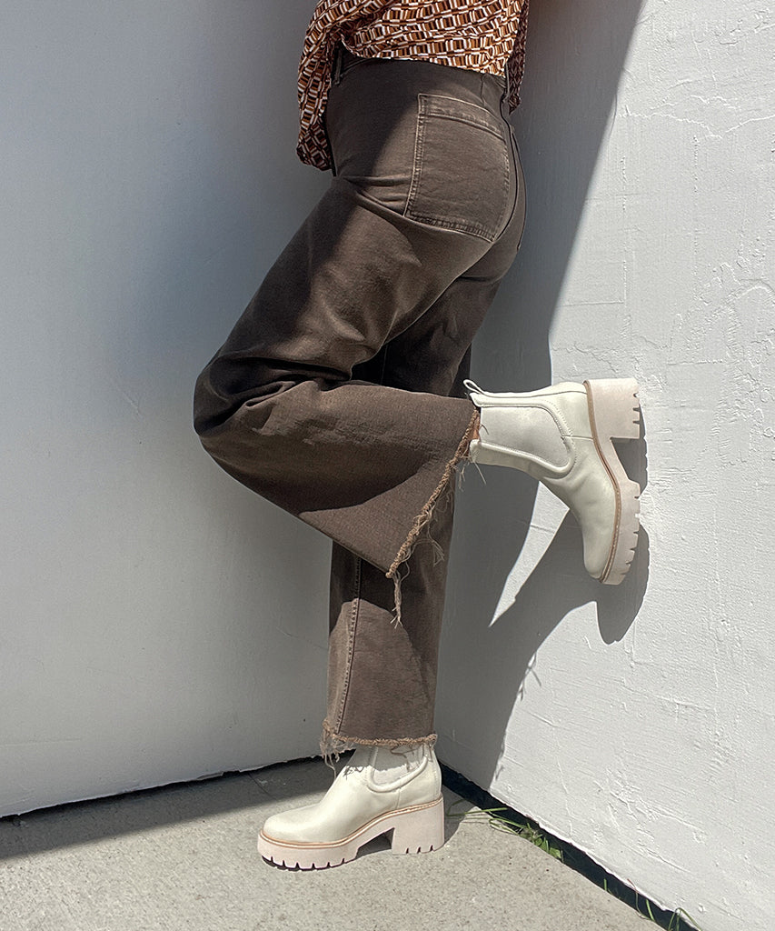 Dolce Vita HawkH20 Waterproof Chunky Ivory Leather Boot