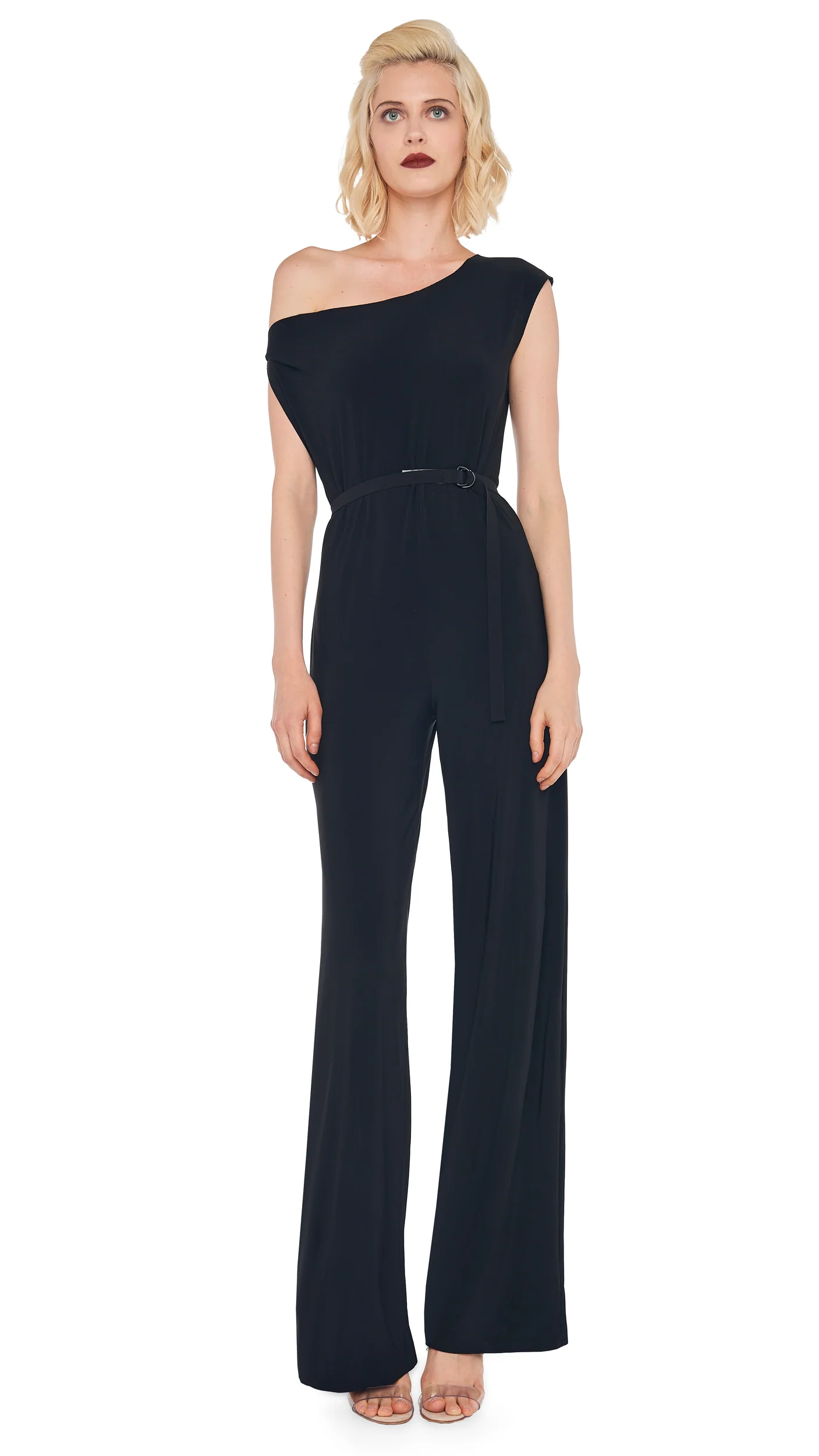 Norma Kamali Drop Shoulder Jumpsuit in Black