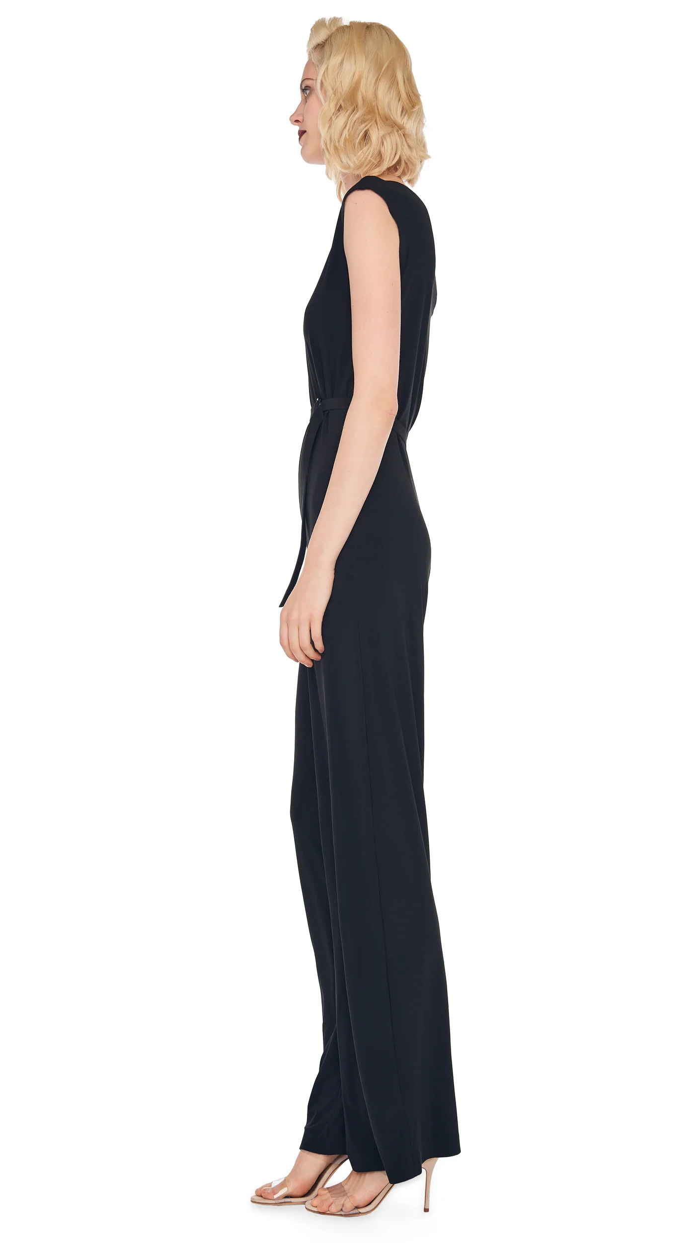 Norma Kamali Drop Shoulder Jumpsuit in Black