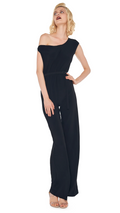 Norma Kamali Drop Shoulder Jumpsuit in Black
