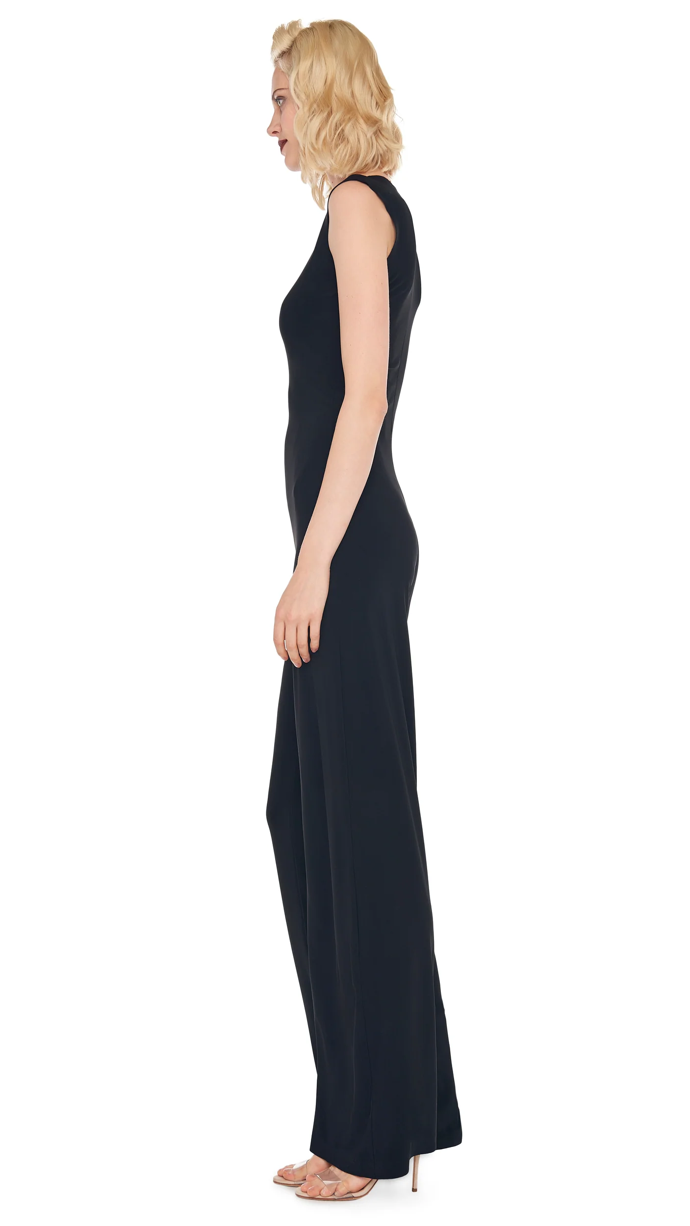 Norma Kamali Sleeveless Jumpsuit in Black