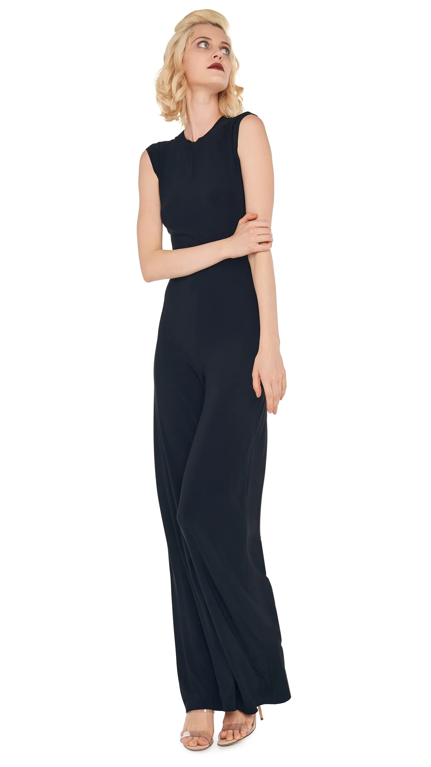 Norma Kamali Sleeveless Jumpsuit in Black