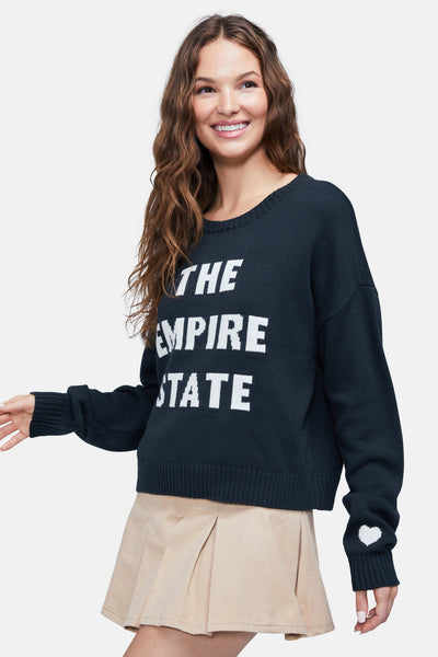 Wildfox Empire State Sweater in Pirate Black