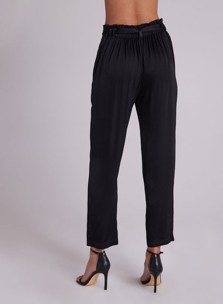 bella dahl easy pleated trousers in black