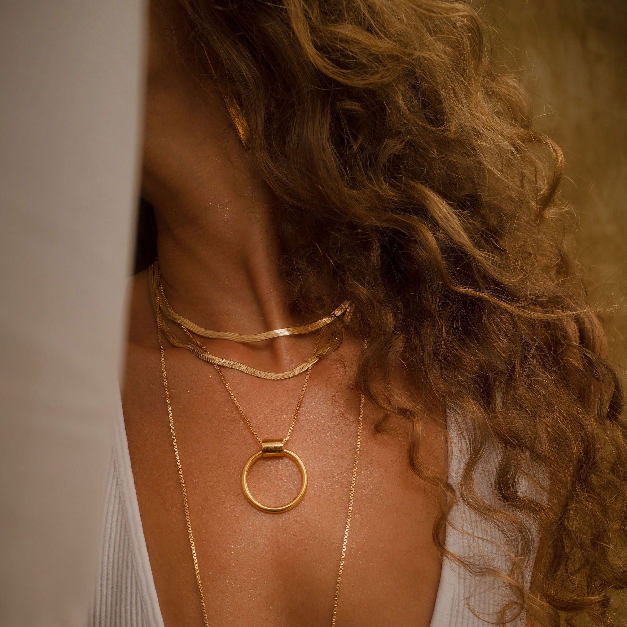 LOLO Herringbone 18K Gold Filled 16" Necklace