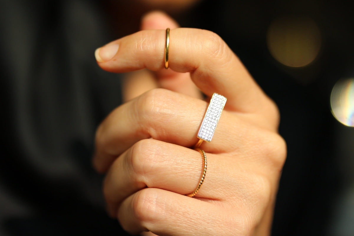 LOLO Twisted Stacking Ring in 18K Gold Vermeil – manhattan casuals