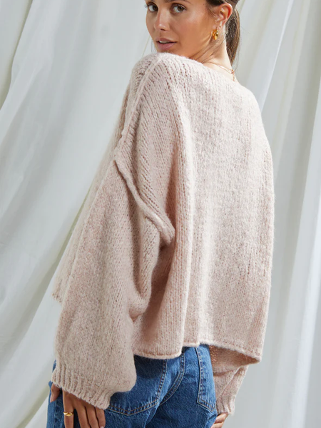 Charli Mia Sweater in Soft Pink