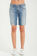AG Nikki bermuda cutoff short in 16 Year Indigo Deluge