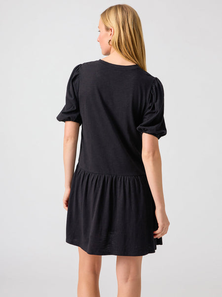 sanctuary Only Way Knit Short Sleeve Dress in Black