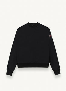 COLMAR Men's Solid Colour Crew-Neck Sweatshirt - Black
