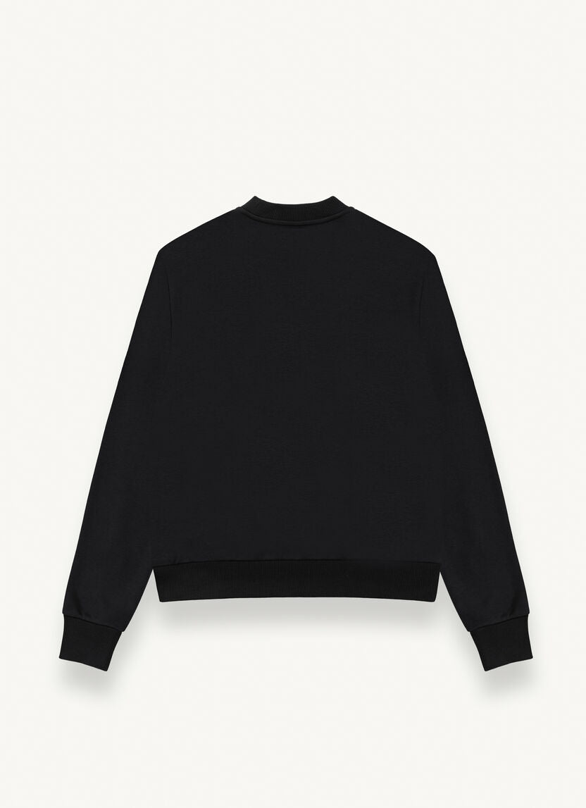 COLMAR Men's Solid Colour Crew-Neck Sweatshirt - Black