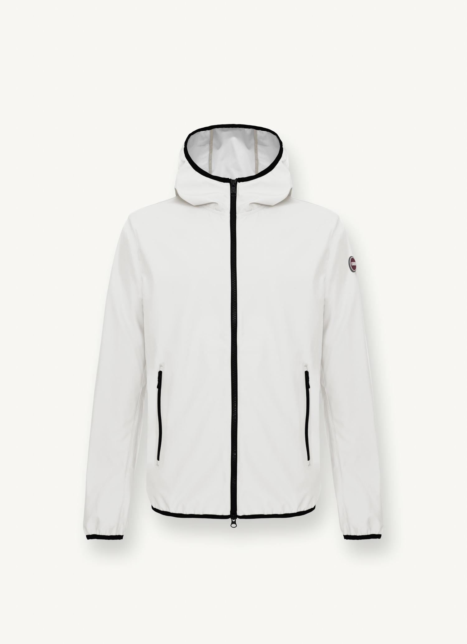 COLMAR Men's Softshell Hooded Jacket - White