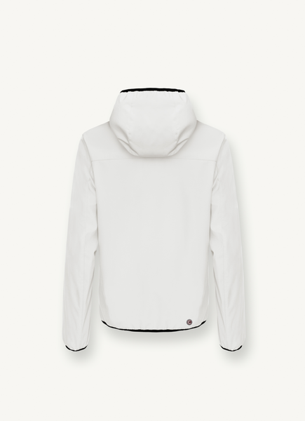COLMAR Men's Softshell Hooded Jacket - White