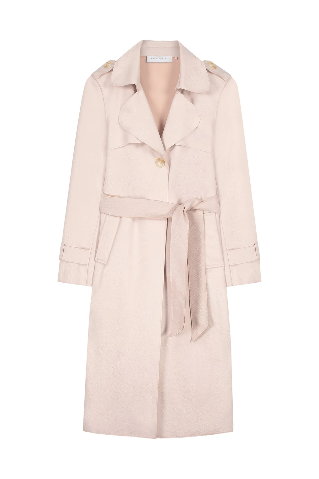 RINO & PELLE Nula Long Trenchcoat in Shell