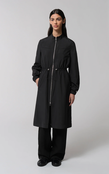 Soia & Kyo Henna Ultra Light Packable Trench in Black