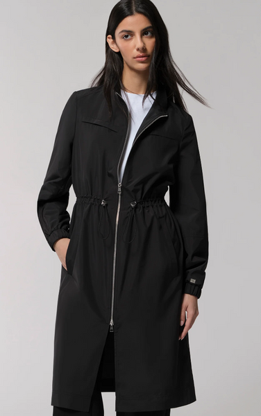 Soia & Kyo Henna Ultra Light Packable Trench in Black