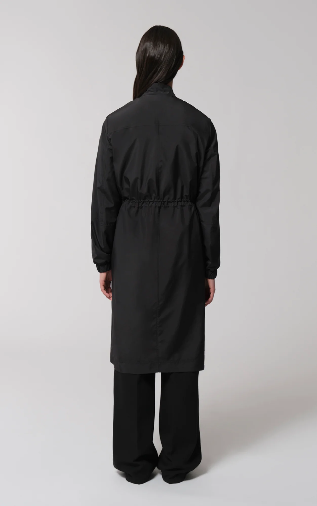 Soia & Kyo Henna Ultra Light Packable Trench in Black