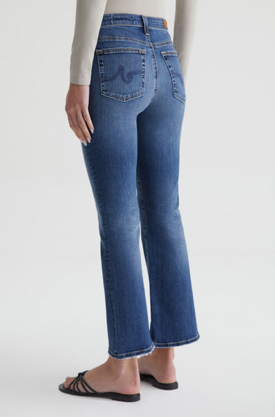 AG Mari Crop Hi Rise Slim Straight Jean in 14 Years Collector