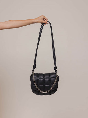 RINO & PELLE Geva Leather Crossbody Bag in Black