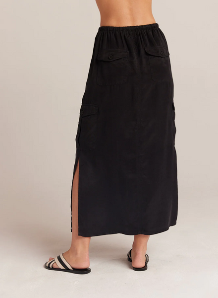 Bella Dahl Goldie Maxi Cargo Skirt in Black