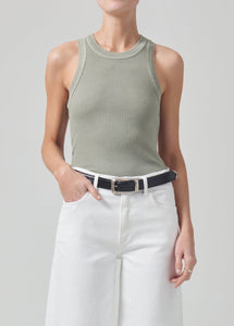 Citizens of Humanity Isabel rib tank in Spring Moss