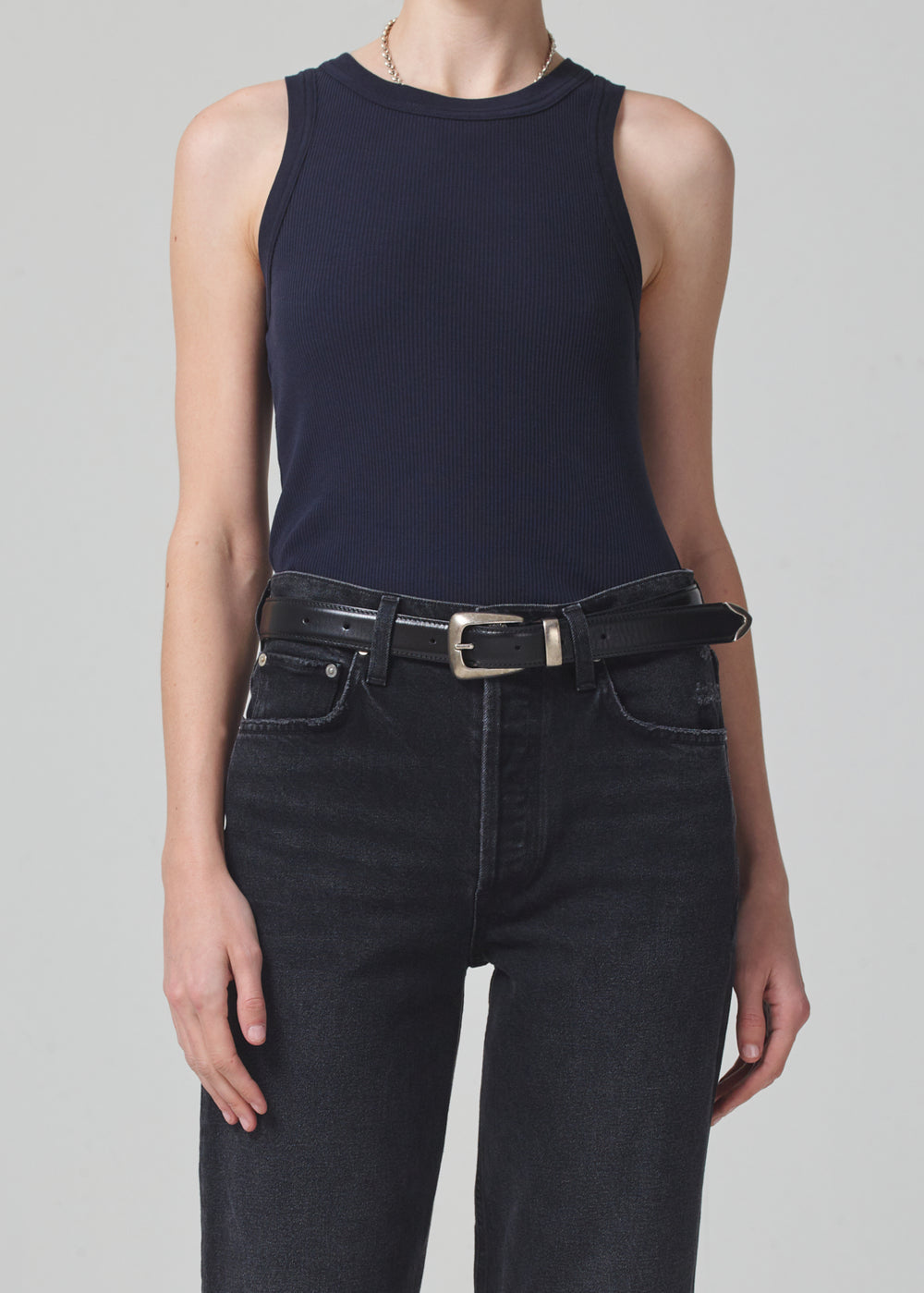 Citizens of Humanity Isabel rib tank in navy