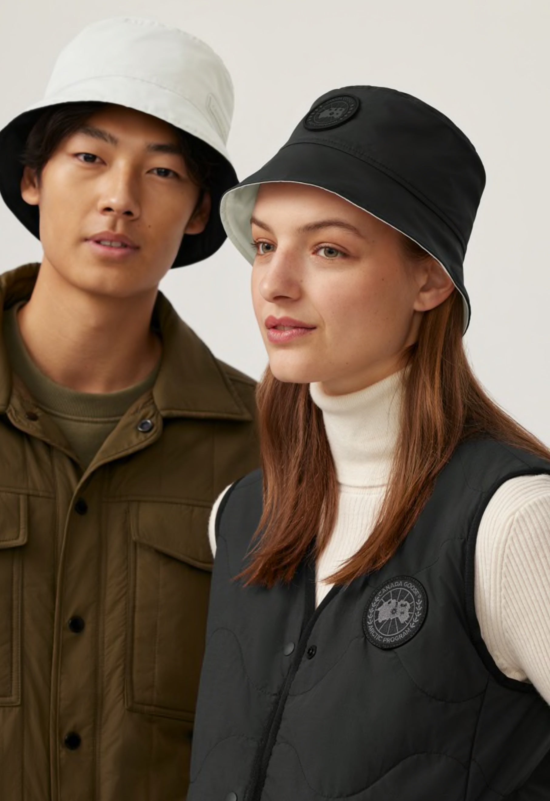Canada Goose Horizon Reversible Bucket Hat - Black/Northstar White