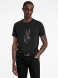 John Varvatos PEACE EMBROIDERY Tee - Black
