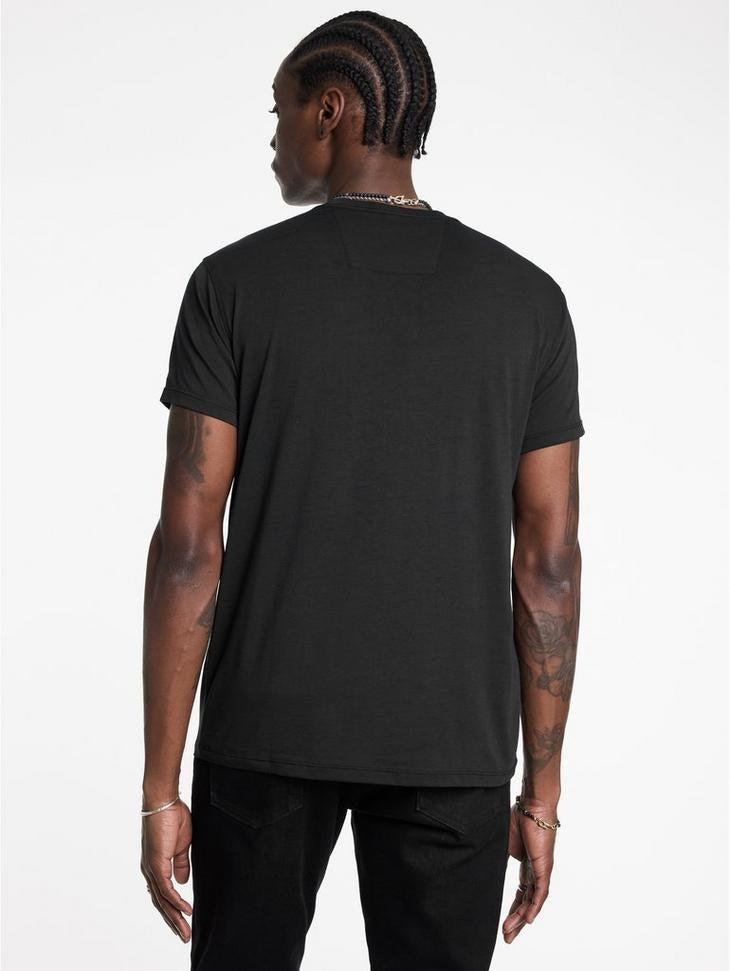 John Varvatos PEACE EMBROIDERY Tee - Black