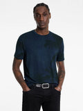 John Varvatos GOBI SS Palm Burnout Crew - Navy