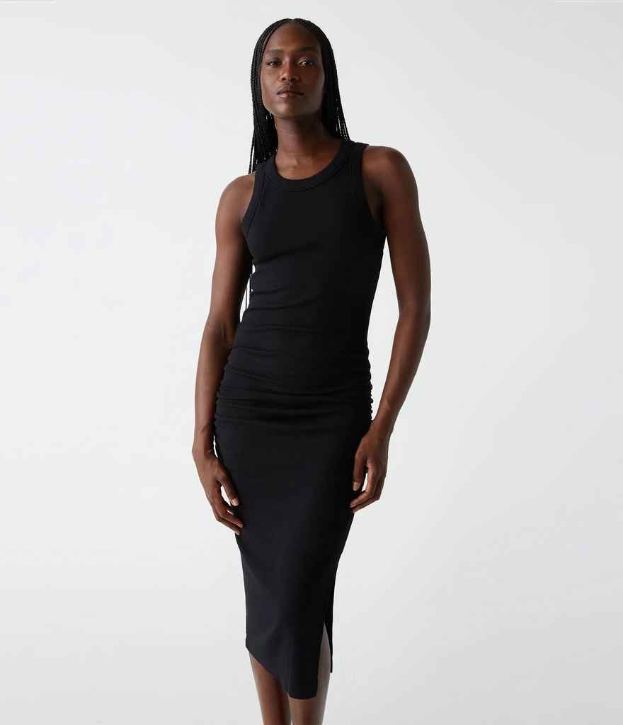 Michael stars ruched midi dress hot sale