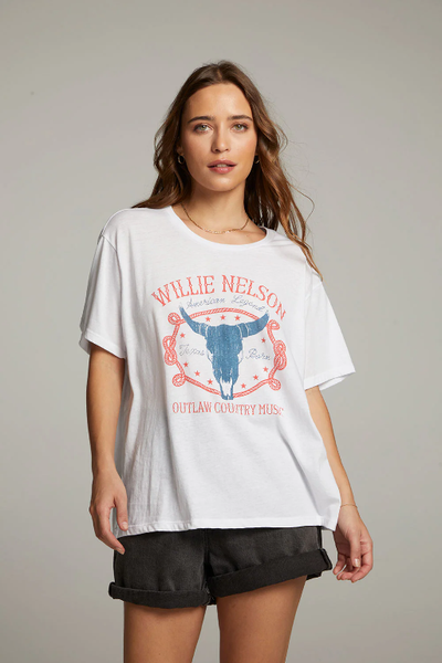 Chaser Willie Nelson American Legend tee in White