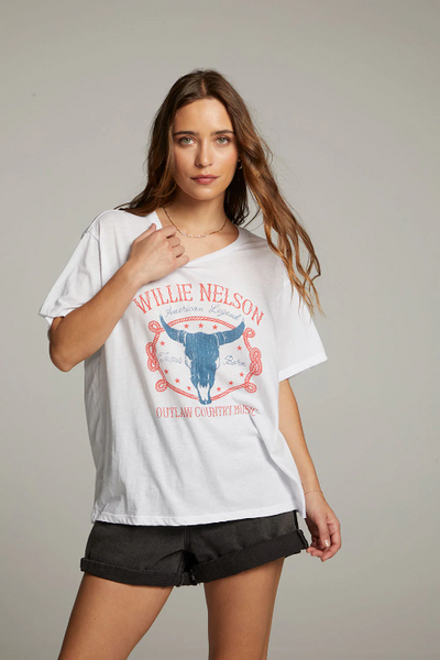 Chaser Willie Nelson American Legend tee in White