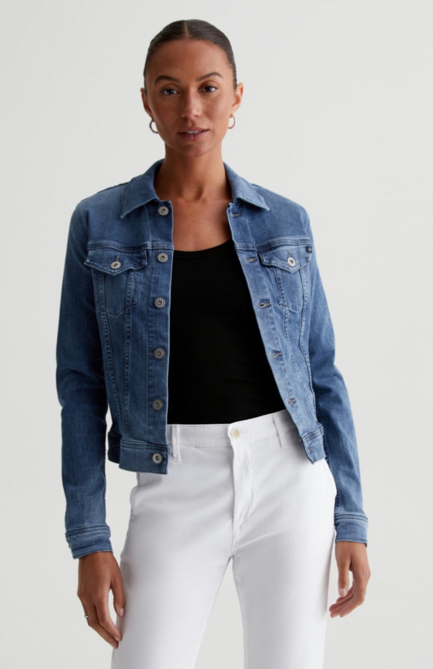 AG Robyn Slim Denim jacket in Streamside