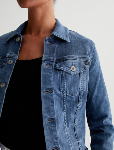 AG Robyn Slim Denim jacket in Streamside