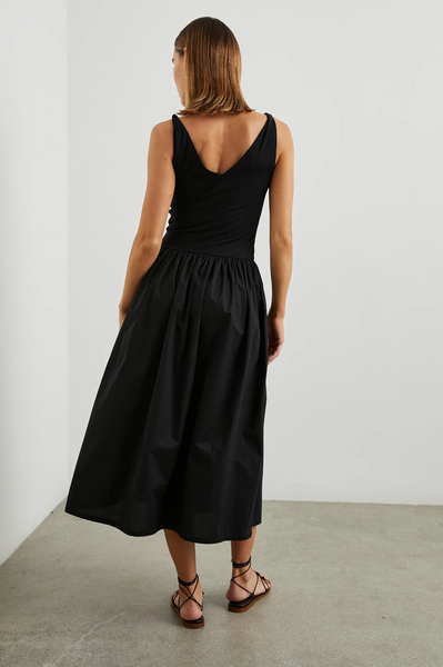 Rails Franca Tissue Jersey sleeveless dress in black