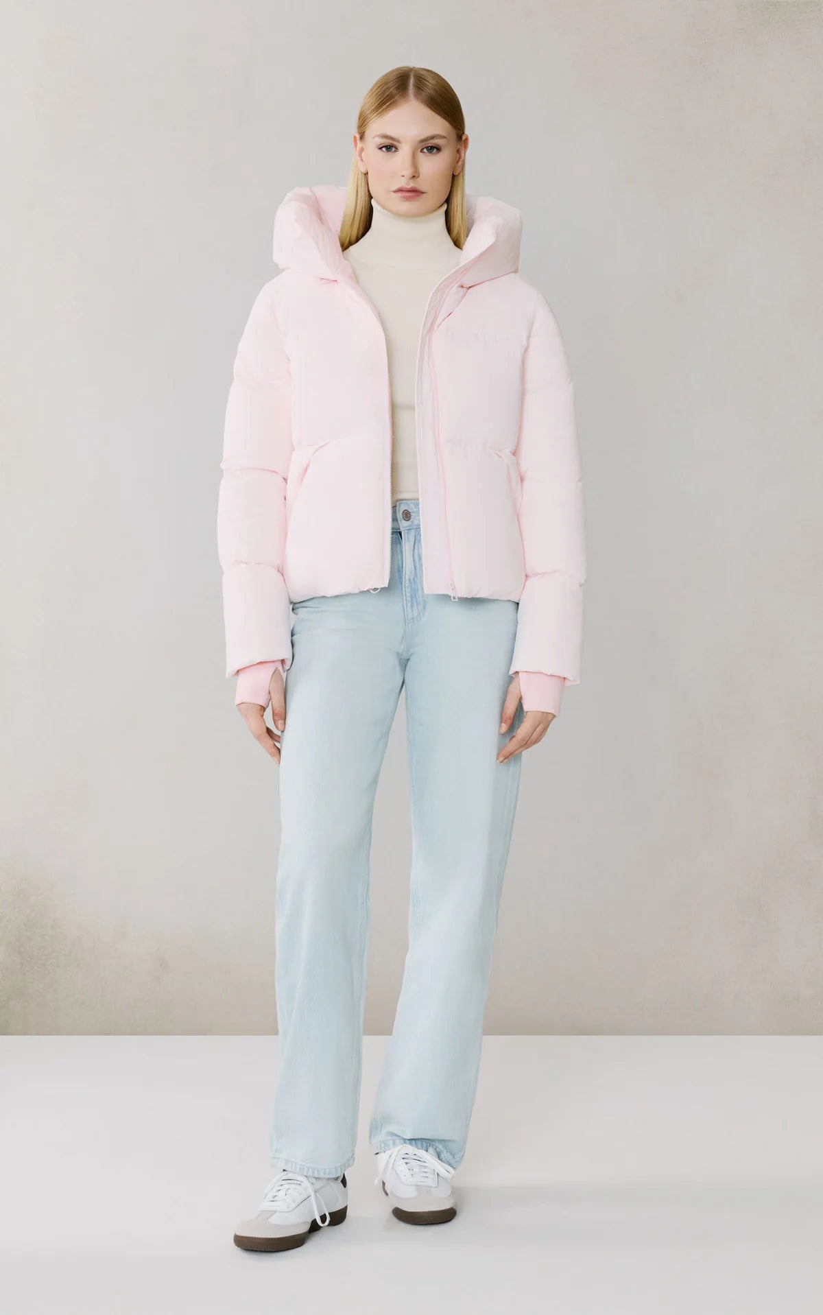 Soia&Kyo Iroh-NV Down Jacket in Rose Quartz