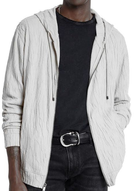 John Varvatos IHSAN Full Zip Hoodie - Salt