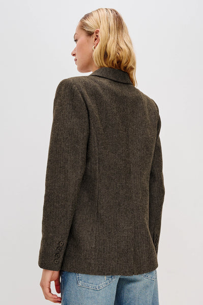 Rails Jac Blazer in Camel Black Herringbone