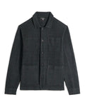 John Varvatos EDMUNDS LS Chenille Chore Jacket in Carbon Grey