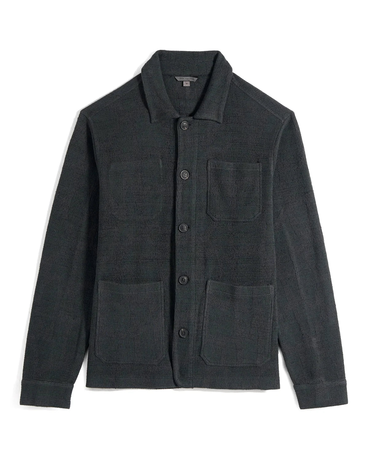 John Varvatos EDMUNDS LS Chenille Chore Jacket in Carbon Grey