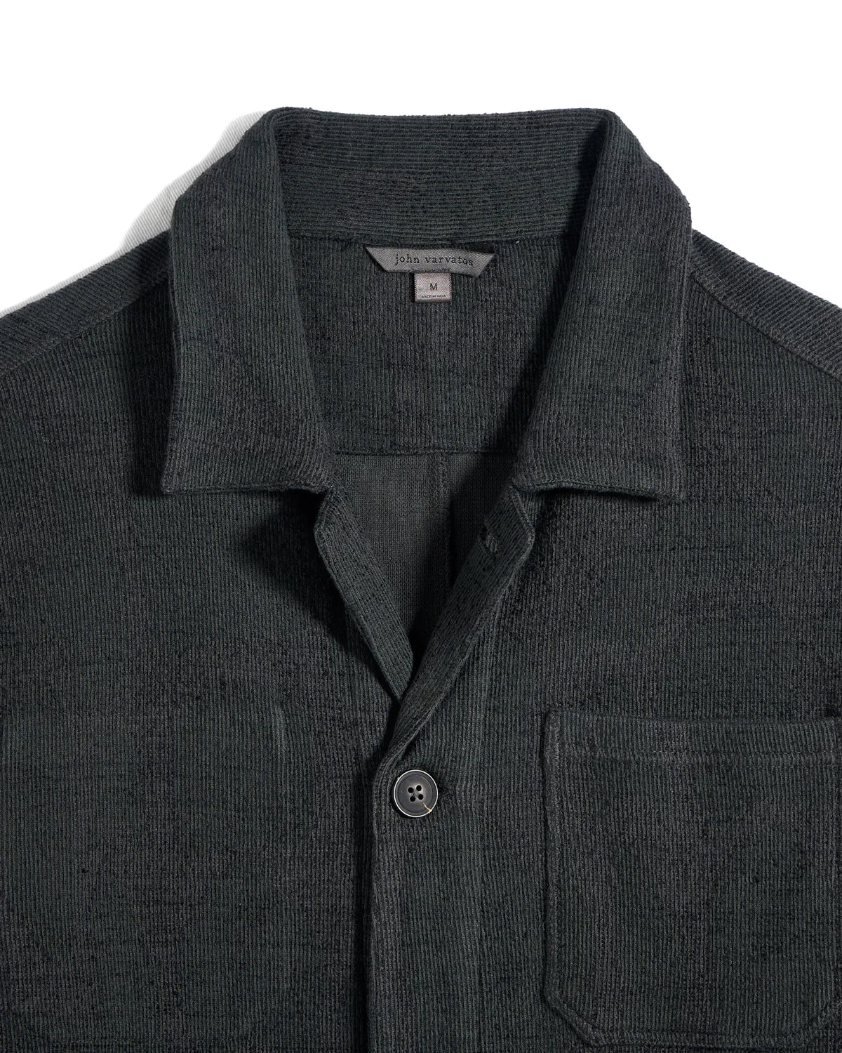 John Varvatos EDMUNDS LS Chenille Chore Jacket in Carbon Grey