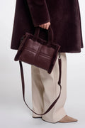 RINO & PELLE Jasha Small Shopper Bag in Fudge Cloak