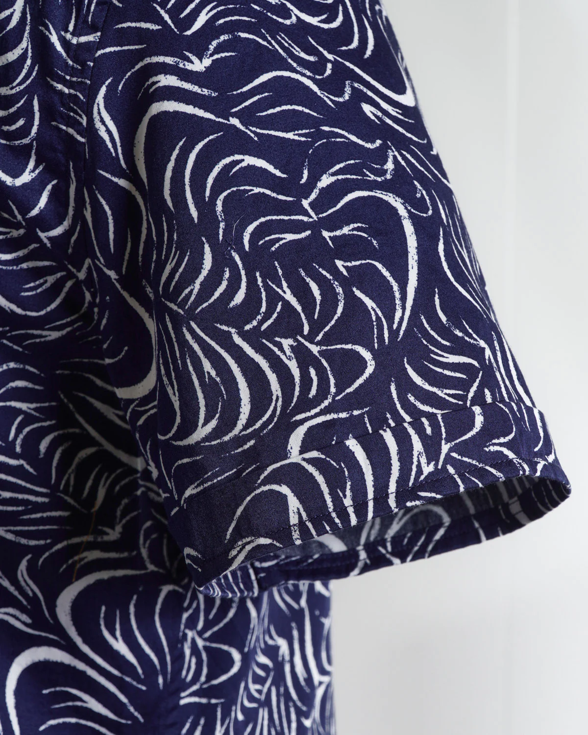 John Varvatos Loren SS Print Shirt - Blue